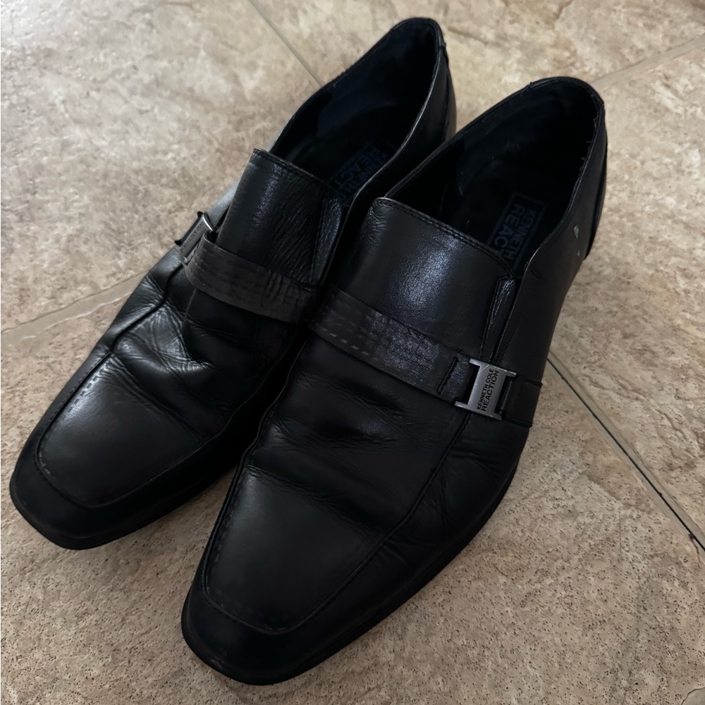 Way Out West Black Leather Men's Shoes